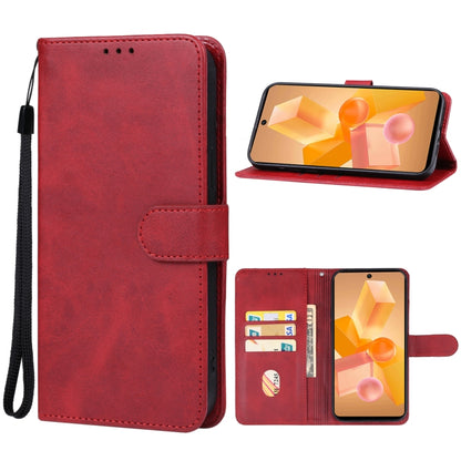 For Infinix Hot 40 Pro Leather Phone Case(Red) - Infinix Cases by buy2fix | Online Shopping UK | buy2fix