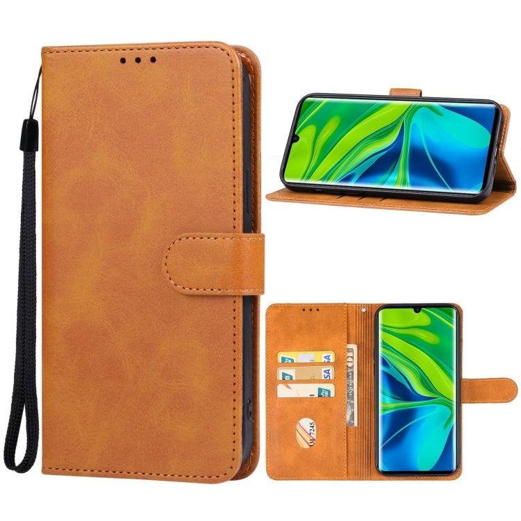 For Xiaomi Mi Note 10 Pro Leather Phone Case(Brown) - Xiaomi Cases by buy2fix | Online Shopping UK | buy2fix