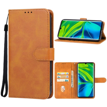 For Xiaomi Mi Note 10 Pro Leather Phone Case(Brown) - Xiaomi Cases by buy2fix | Online Shopping UK | buy2fix