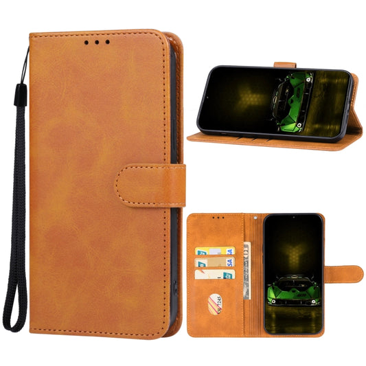 For Xiaomi Redmi K70 Pro Lamborghini Leather Phone Case(Brown) - Xiaomi Cases by buy2fix | Online Shopping UK | buy2fix