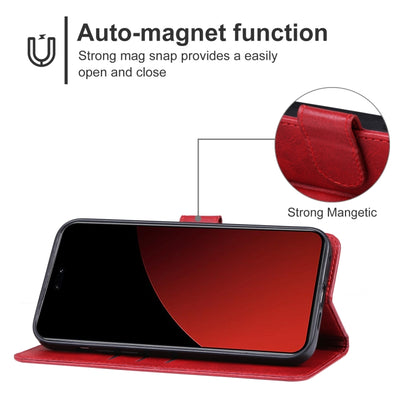 For Xiaomi Civi 4 Pro Leather Phone Case(Red) - Xiaomi Cases by buy2fix | Online Shopping UK | buy2fix