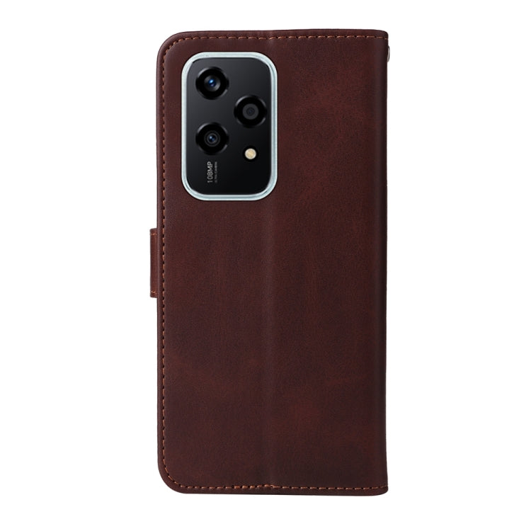 For Honor 200 Lite Global Classic Calf Texture Flip Leather Phone Case(Brown) - Honor Cases by buy2fix | Online Shopping UK | buy2fix