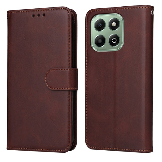 For Honor X6b 4G / X6c 4G / X5b / X5b Plus Classic Calf Texture Flip Leather Phone Case(Brown)