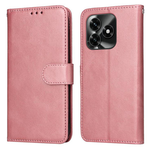 For Honor X5c Plus Classic Calf Texture Flip Leather Phone Case(Rose Gold)