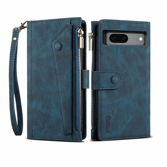 For Google Pixel 8A ESEBLE Retro Frosted RFID Flip Leather Phone Case(Dark Green) - Google Cases by ESEBLE | Online Shopping UK | buy2fix