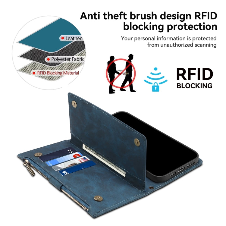 For Google Pixel 8A ESEBLE Retro Frosted RFID Flip Leather Phone Case(Dark Green) - Google Cases by ESEBLE | Online Shopping UK | buy2fix