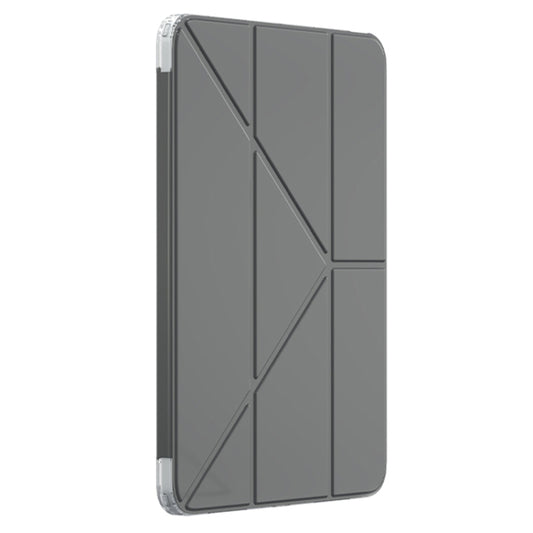 For iPad Air 11 2025 / 2024 Mutural Deformation Stand Smart Leather Tablet Case(Black) by Mutural