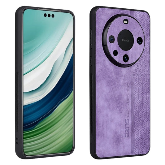 For Huawei Mate 60 AZNS 3D Embossed Skin Feel Phone Case(Purple) - Huawei Cases by AZNS | Online Shopping UK | buy2fix