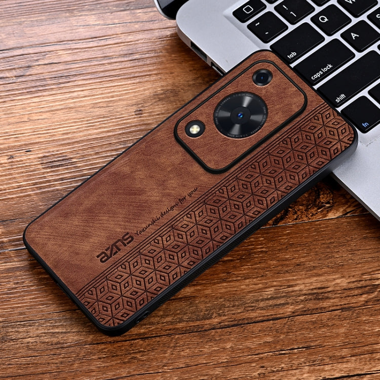 For Huawei Enjoy 70 AZNS 3D Embossed Skin Feel Phone Case(Brown) - Huawei Cases by AZNS | Online Shopping UK | buy2fix