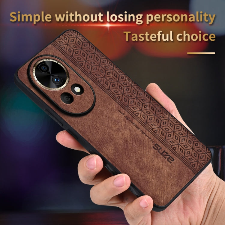 For Huawei nova 12 AZNS 3D Embossed Skin Feel Phone Case(Sapphire Blue) - Huawei Cases by AZNS | Online Shopping UK | buy2fix