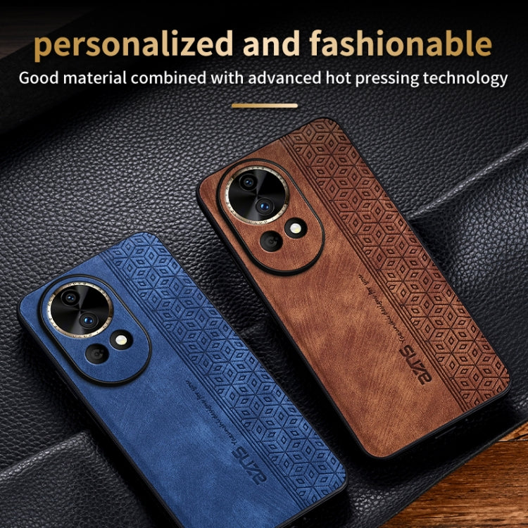 For Huawei nova 12 AZNS 3D Embossed Skin Feel Phone Case(Sapphire Blue) - Huawei Cases by AZNS | Online Shopping UK | buy2fix