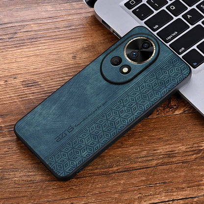 For Huawei nova 12 Pro AZNS 3D Embossed Skin Feel Phone Case(Dark Green) - Huawei Cases by AZNS | Online Shopping UK | buy2fix