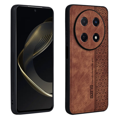 For Huawei Enjoy 70 pro AZNS 3D Embossed Skin Feel Phone Case(Brown) - Huawei Cases by AZNS | Online Shopping UK | buy2fix