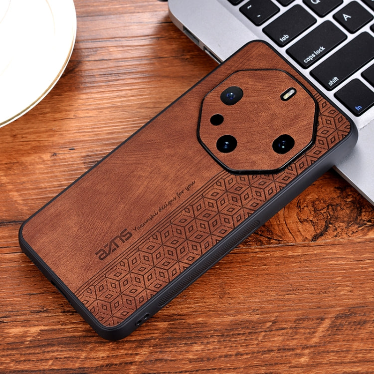 For Huawei Mate 60 RS Ultimate AZNS 3D Embossed Skin Feel Phone Case(Brown) - Huawei Cases by AZNS | Online Shopping UK | buy2fix