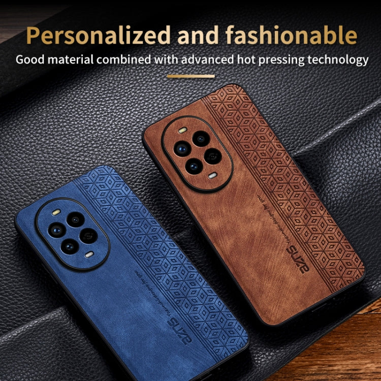 For Huawei nova 13 Pro AZNS 3D Embossed Skin Feel Phone Case(Brown) - Huawei Cases by AZNS | Online Shopping UK | buy2fix