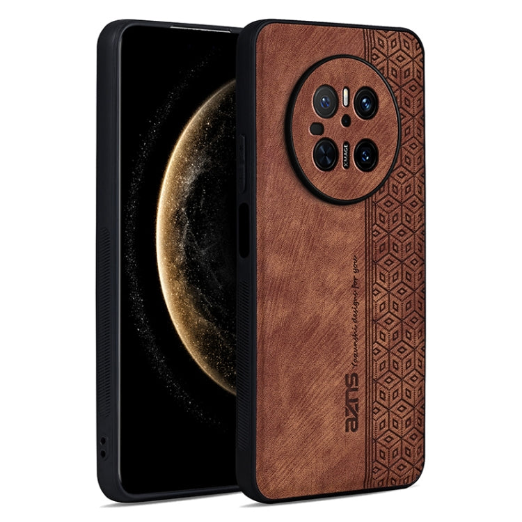 For Huawei Mate 70 AZNS 3D Embossed Skin Feel Phone Case(Brown) - Huawei Cases by AZNS | Online Shopping UK | buy2fix