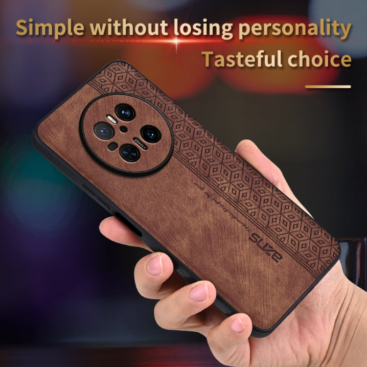 For Huawei Mate 70 AZNS 3D Embossed Skin Feel Phone Case(Brown) - Huawei Cases by AZNS | Online Shopping UK | buy2fix