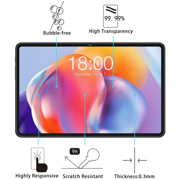 For TECLAST T40S 2pcs 9H 0.3mm Explosion-proof Tempered Glass Film - Others by buy2fix | Online Shopping UK | buy2fix