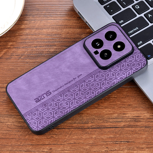For Xiaomi 14 AZNS 3D Embossed Skin Feel Phone Case(Purple) by AZNS