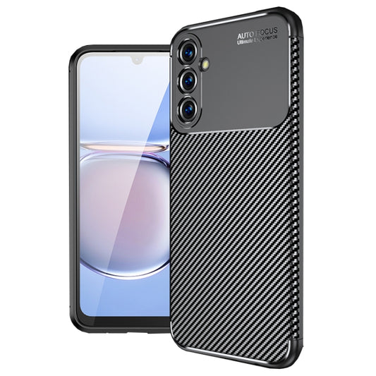 For Samsung Galaxy A05s Carbon Fiber Texture Shockproof TPU Phone Case(Black) by buy2fix