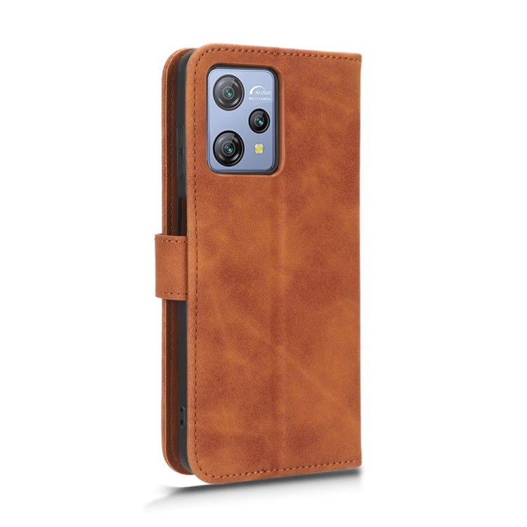 For Blackview A53 Pro Skin Feel Magnetic Flip Leather Phone Case(Brown) - More Brand by buy2fix | Online Shopping UK | buy2fix