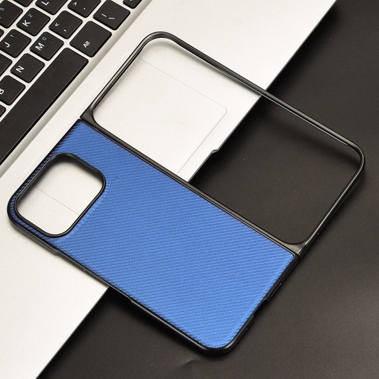 For Google Pixel 9 Pro Fold PU Leather PC Phone Case(Blue) by buy2fix