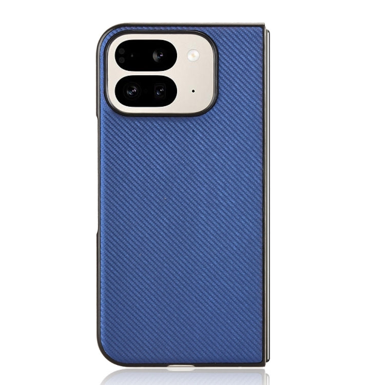For Google Pixel 9 Pro Fold PU Leather PC Phone Case(Blue) by buy2fix