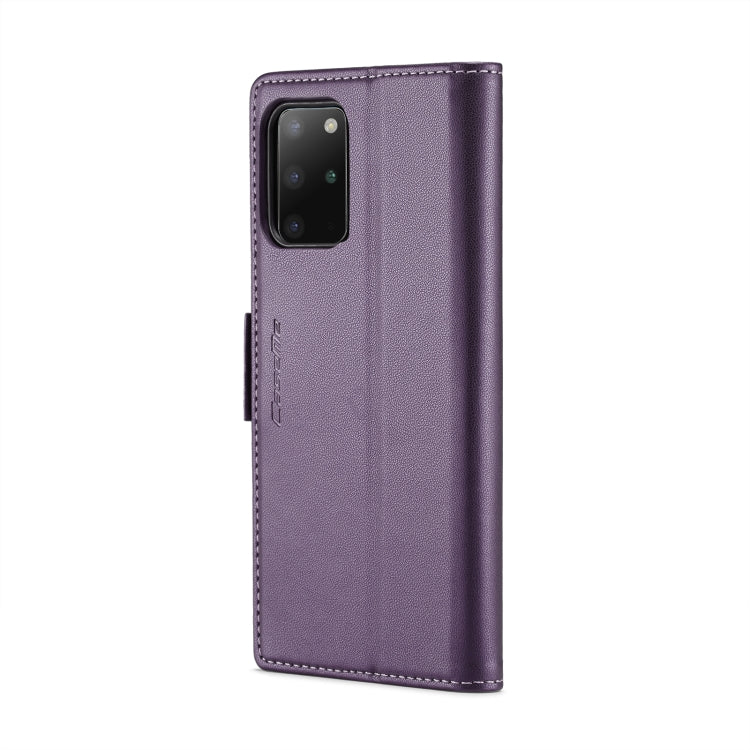 For Samsung Galaxy S20+ CaseMe 023 Butterfly Buckle Litchi Texture RFID Anti-theft Leather Phone Case(Pearly Purple) by CaseMe