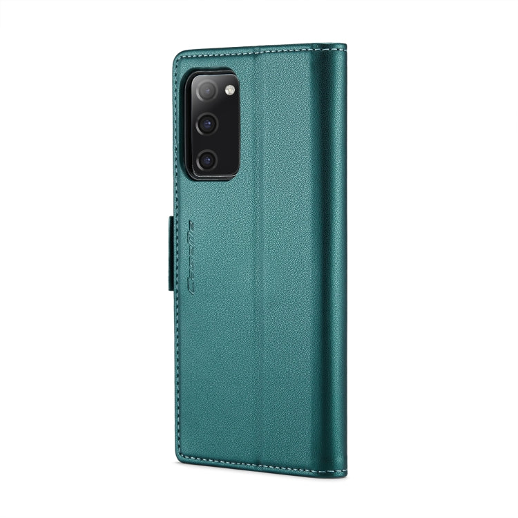 For Samsung Galaxy S20 FE CaseMe 023 Butterfly Buckle Litchi Texture RFID Anti-theft Leather Phone Case(Pearly Blue) by CaseMe