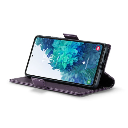 For Samsung Galaxy S20 FE CaseMe 023 Butterfly Buckle Litchi Texture RFID Anti-theft Leather Phone Case(Pearly Purple) by CaseMe