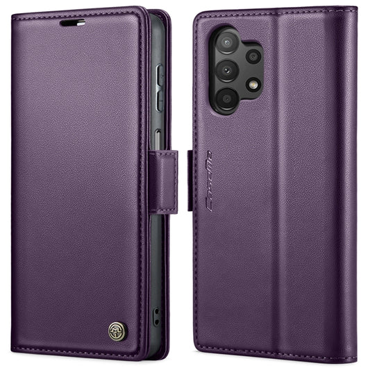 For Samsung Galaxy A13 4G/5G/A04s/A04/M13 5G CaseMe 023 Butterfly Buckle Litchi Texture RFID Anti-theft Leather Phone Case(Pearly Purple) by CaseMe