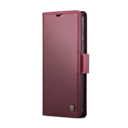 For Samsung Galaxy A51 4G/M40s CaseMe 023 Butterfly Buckle Litchi Texture RFID Anti-theft Leather Phone Case(Wine Red) - Galaxy Phone Cases by CaseMe | Online Shopping UK | buy2fix