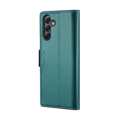 For Samsung Galaxy A24 4G CaseMe 023 Butterfly Buckle Litchi Texture RFID Anti-theft Leather Phone Case(Pearly Blue) by CaseMe