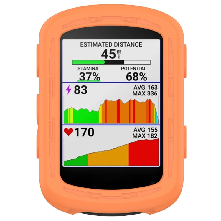 For Garmin Edge 840 / Edge 540 Stopwatch Armor Silicone Protective Case(Orange) by buy2fix