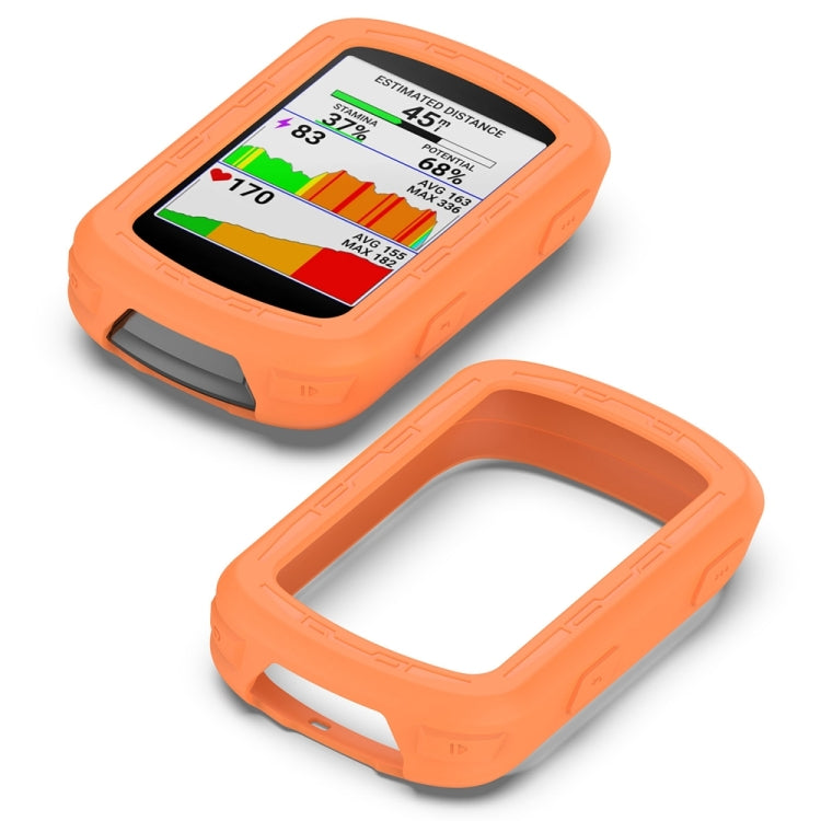 For Garmin Edge 840 / Edge 540 Stopwatch Armor Silicone Protective Case(Orange) by buy2fix