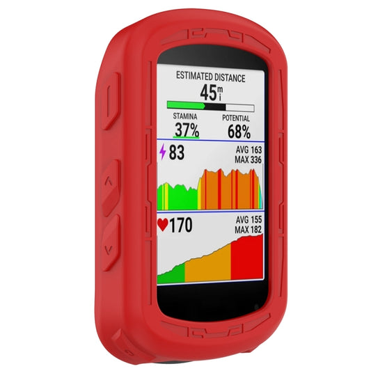 For Garmin Edge 840 / Edge 540 Stopwatch Armor Silicone Protective Case(Red) by buy2fix