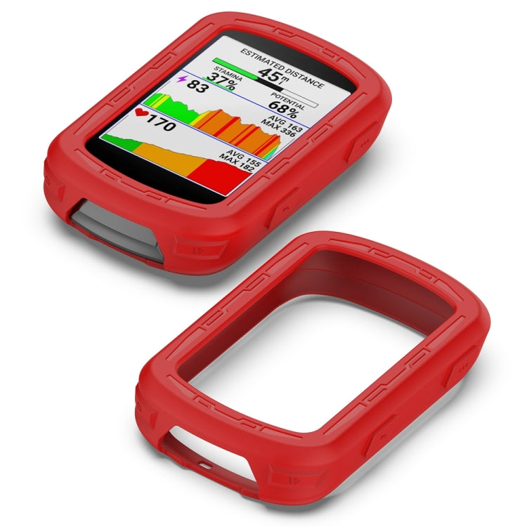 For Garmin Edge 840 / Edge 540 Stopwatch Armor Silicone Protective Case(Red) by buy2fix