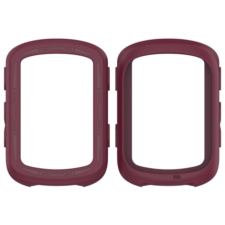 For Garmin Edge 840 / Edge 540 Stopwatch Armor Silicone Protective Case(Wine Red) by buy2fix