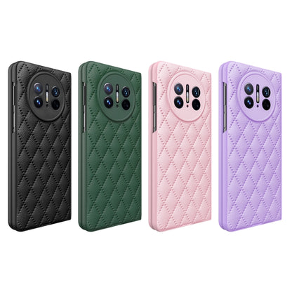 For Huawei Mate X3 Diamond Lattice Integrated Leather Phone Case(Purple) - Huawei Cases by buy2fix | Online Shopping UK | buy2fix