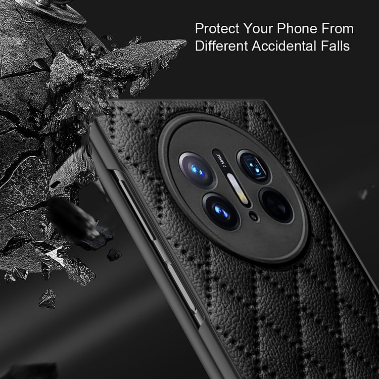 For Huawei Mate X3 Diamond Lattice Integrated Leather Phone Case(Green) - Huawei Cases by buy2fix | Online Shopping UK | buy2fix