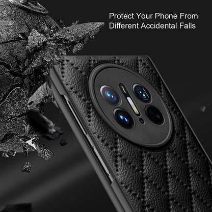 For Huawei Mate X3 Diamond Lattice Integrated Leather Phone Case(Black) - Huawei Cases by buy2fix | Online Shopping UK | buy2fix