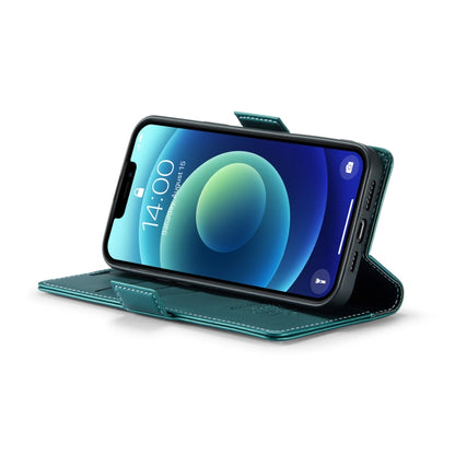 For iPhone 12 / 12 Pro CaseMe 023 Butterfly Buckle Litchi Texture RFID Anti-theft Leather Phone Case(Pearly Blue) by CaseMe