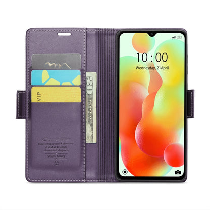 For Xiaomi Redmi 11A/12C CaseMe 023 Butterfly Buckle Litchi Texture RFID Anti-theft Leather Phone Case(Pearly Purple) - Xiaomi Cases by CaseMe | Online Shopping UK | buy2fix