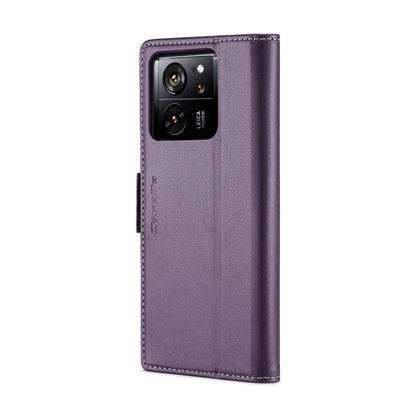 For Xiaomi 13T/13T Pro CaseMe 023 Butterfly Buckle Litchi Texture RFID Anti-theft Leather Phone Case(Pearly Purple) by CaseMe