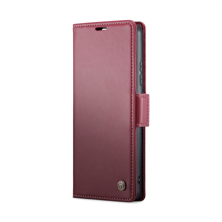 For Xiaomi 14 CaseMe 023 Butterfly Buckle Litchi Texture RFID Anti-theft Leather Phone Case(Wine Red) - 14 Cases by CaseMe | Online Shopping UK | buy2fix