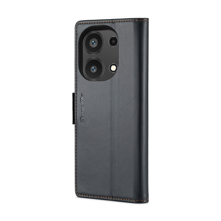 For Xiaomi Redmi Note 13 Pro 4G CaseMe 023 Butterfly Buckle Litchi Texture RFID Anti-theft Leather Phone Case(Black) - Xiaomi Cases by CaseMe | Online Shopping UK | buy2fix
