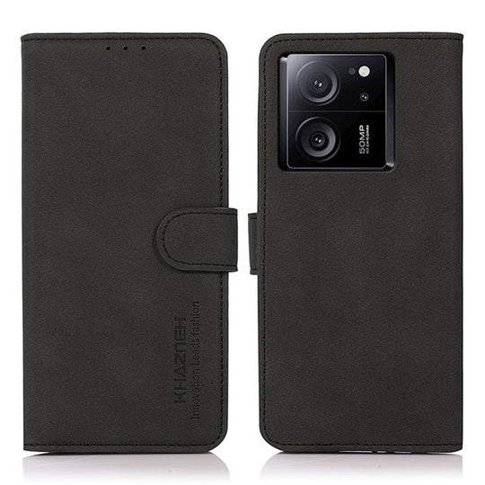 For Xiaomi 13T / Redmi K60 Ultra KHAZNEH Matte Texture Leather Phone Case(Black)