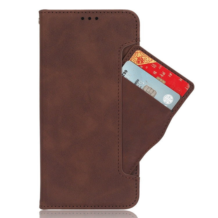 For Motorola Moto G Stylus 5G 2023 Skin Feel Calf Texture Card Slots Leather Phone Case(Brown) - Motorola Cases by buy2fix | Online Shopping UK | buy2fix