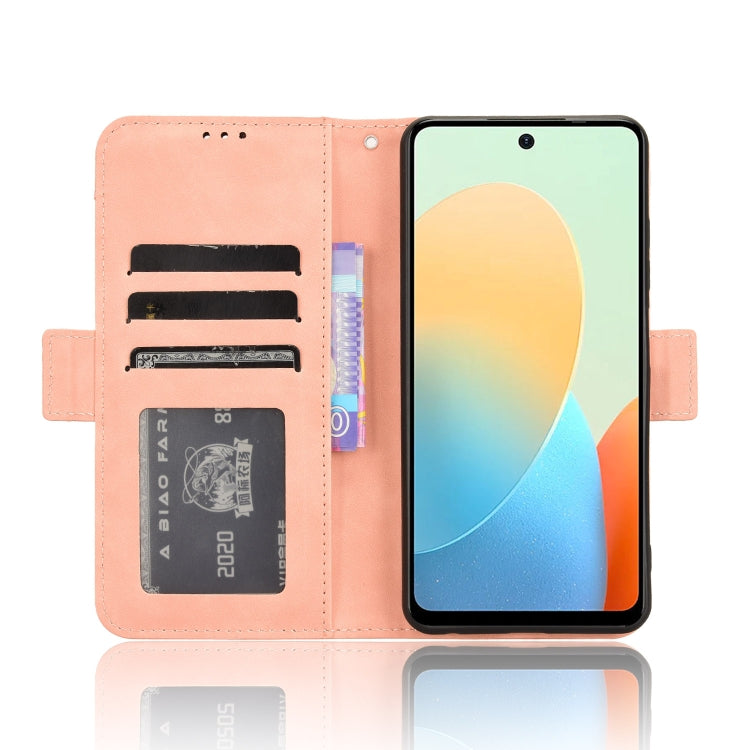 For Tecno Spark Go 2024 / Spark 20C Skin Feel Calf Texture Card Slots Leather Phone Case(Pink) by buy2fix