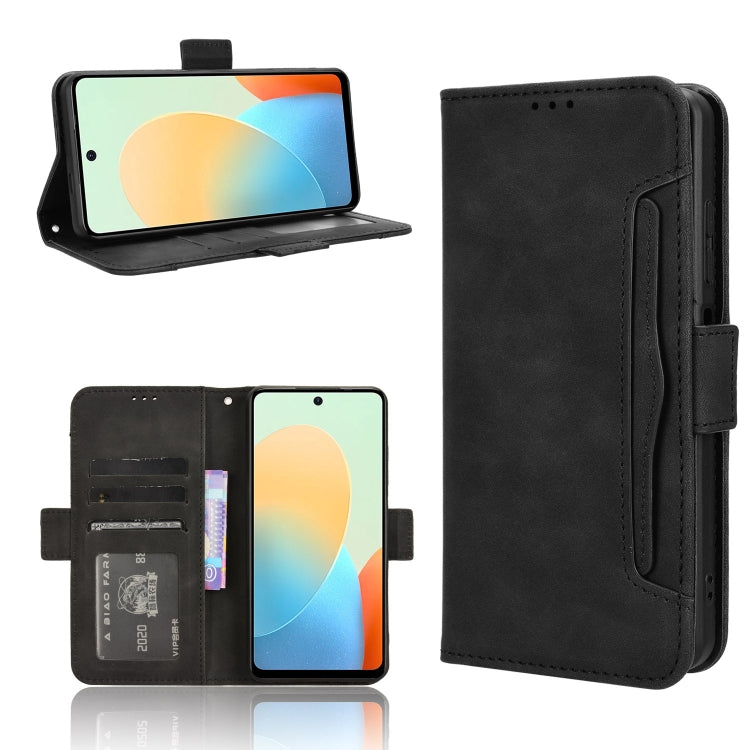 For Tecno Spark Go 2024 / Spark 20C Skin Feel Calf Texture Card Slots Leather Phone Case(Black) by buy2fix